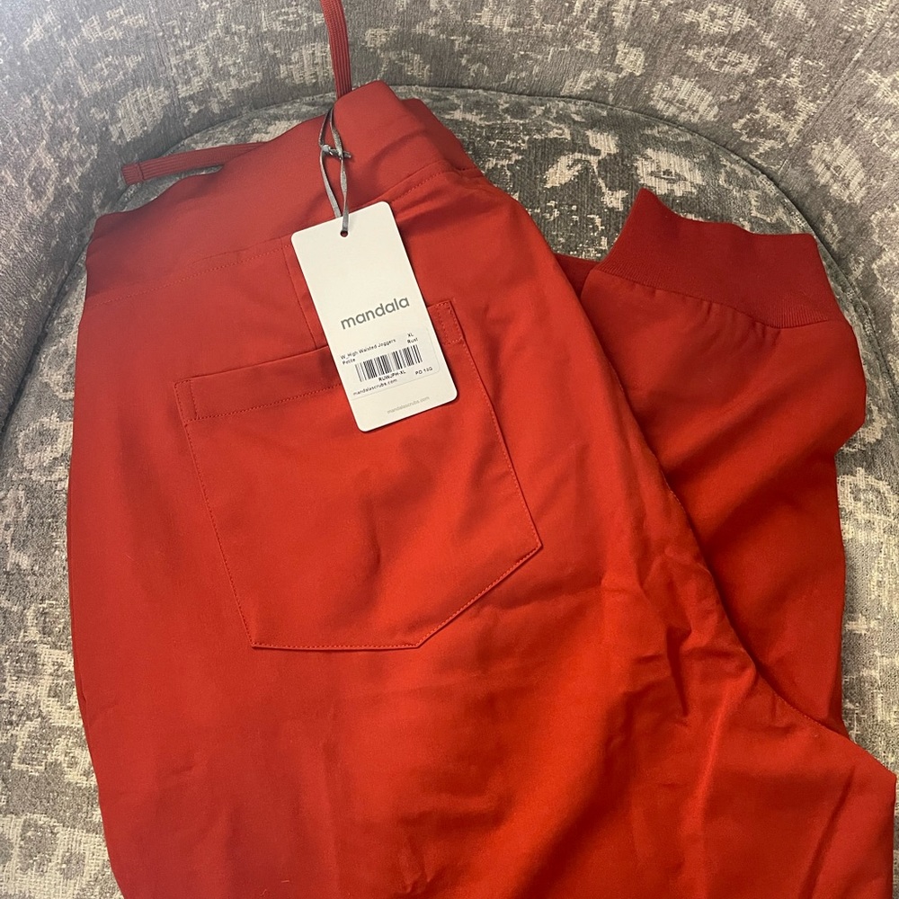 Mandala high waist jogger scrubs